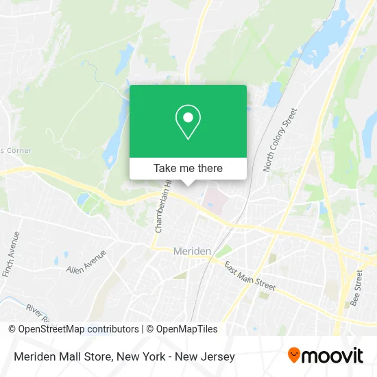 Meriden Mall Store map