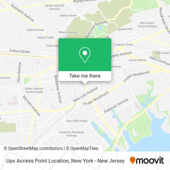 Ups Access Point Location map