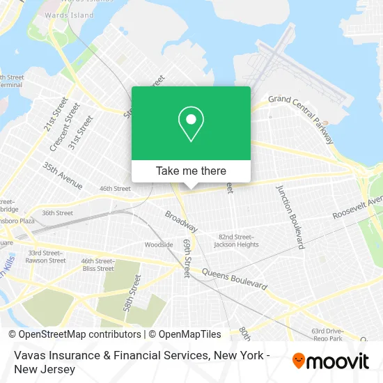 Vavas Insurance & Financial Services map