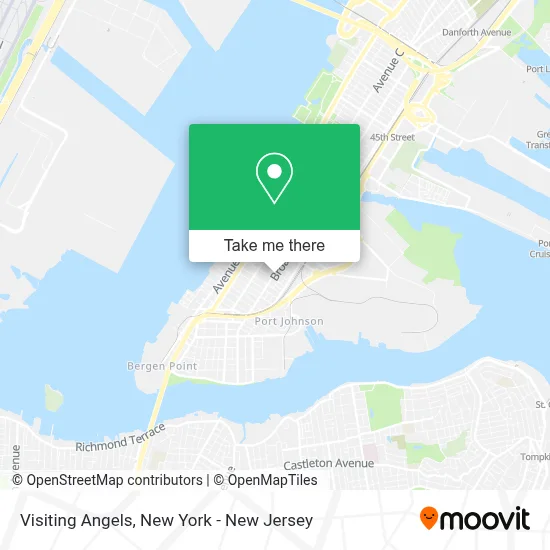 Visiting Angels map