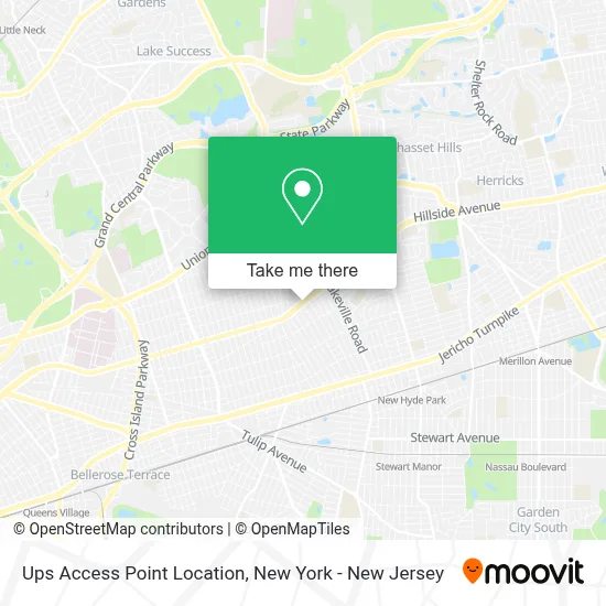 Ups Access Point Location map