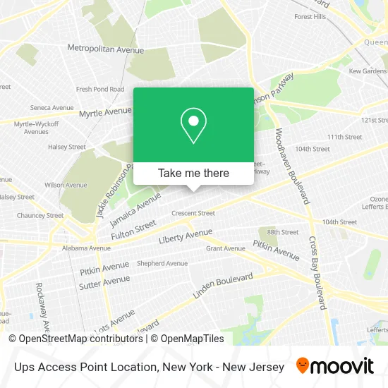 Ups Access Point Location map