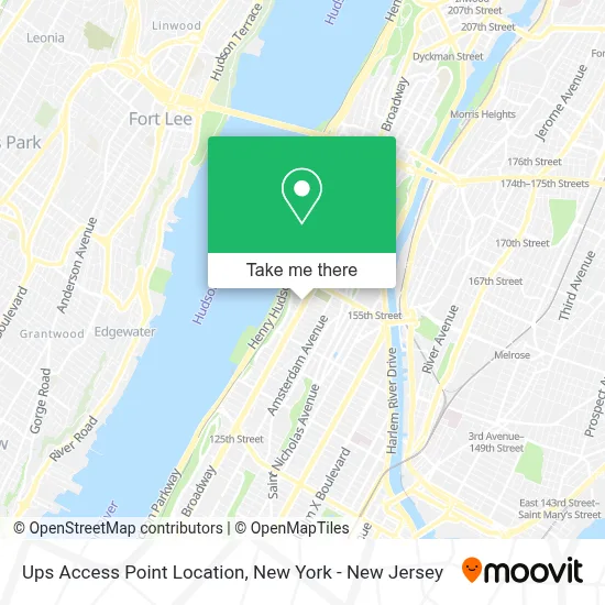 Ups Access Point Location map