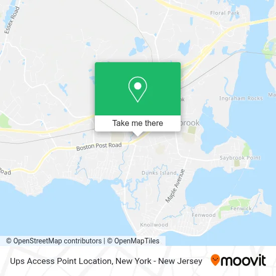 Ups Access Point Location map
