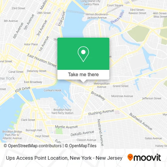 Ups Access Point Location map