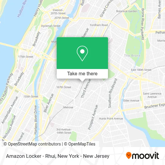 Amazon Locker - Rhui map