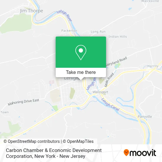 Carbon Chamber & Economic Development Corporation map