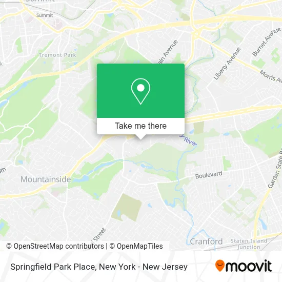 Springfield Park Place map