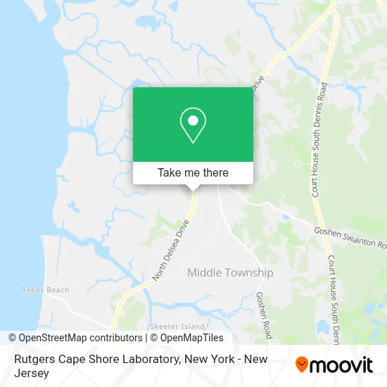 Rutgers Cape Shore Laboratory map
