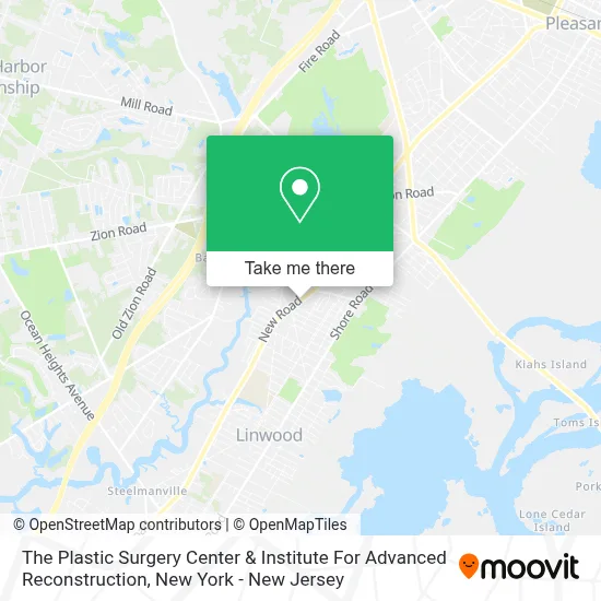 The Plastic Surgery Center & Institute For Advanced Reconstruction map