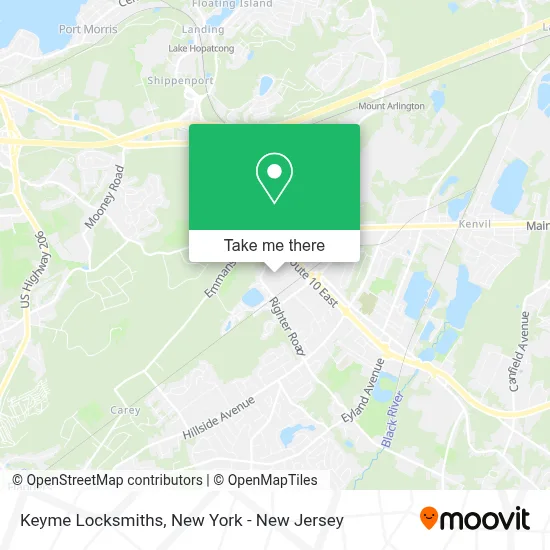 Keyme Locksmiths map