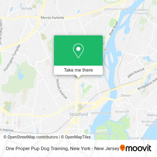 One Proper Pup Dog Training map