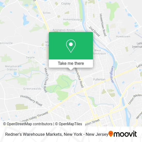 Redner's Warehouse Markets map