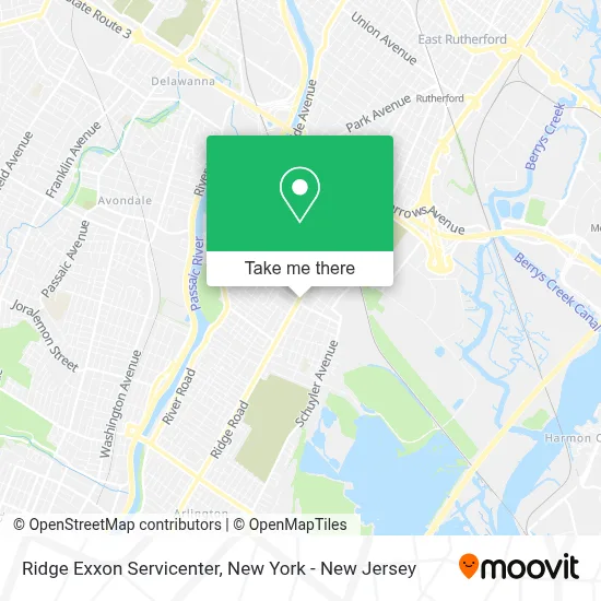 Ridge Exxon Servicenter map