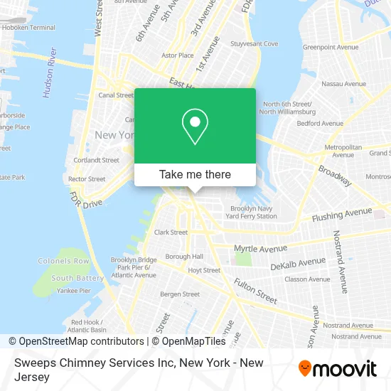 Sweeps Chimney Services Inc map