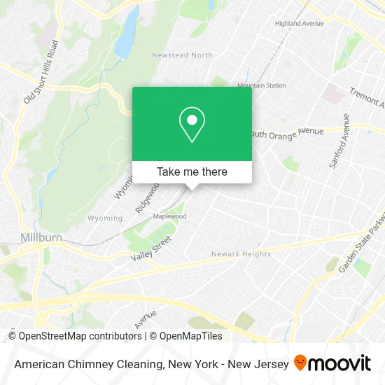 American Chimney Cleaning map