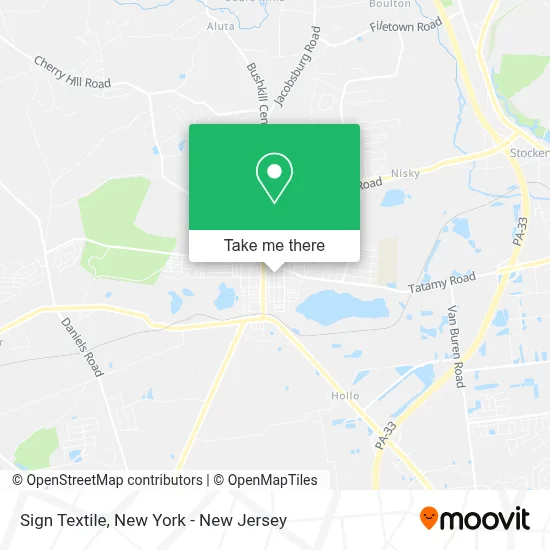 Sign Textile map
