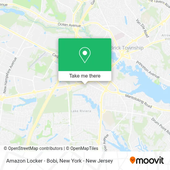 Amazon Locker - Bobi map