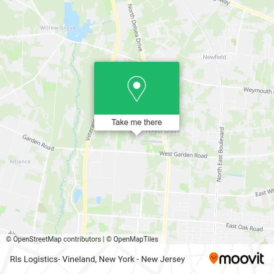 Rls Logistics- Vineland map
