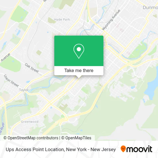 Ups Access Point Location map