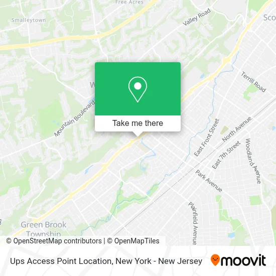 Ups Access Point Location map