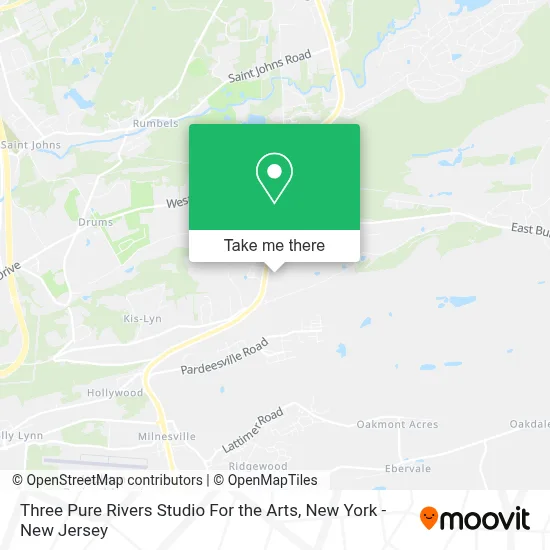 Three Pure Rivers Studio For the Arts map