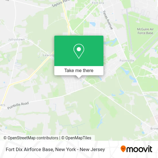 Fort Dix Airforce Base map