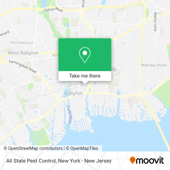 All State Pest Control map