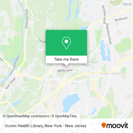 Uconn Health Library map