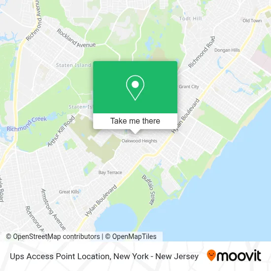 Ups Access Point Location map