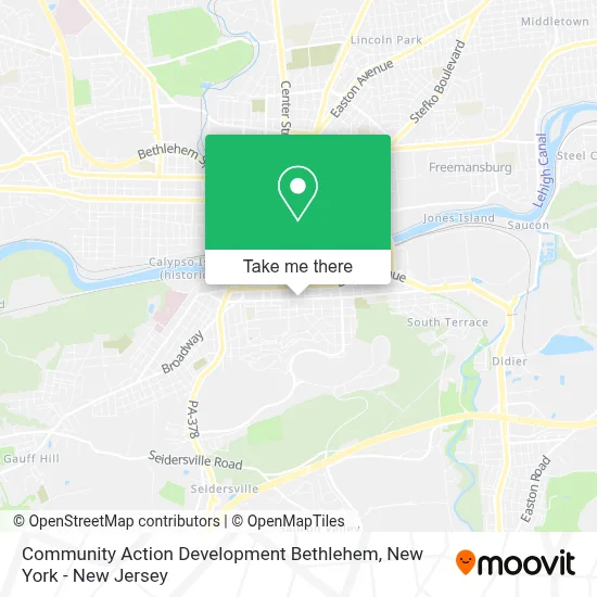Community Action Development Bethlehem map