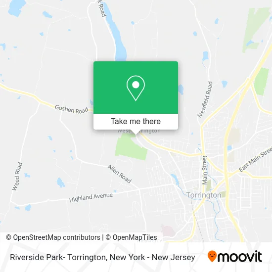 Riverside Park- Torrington map