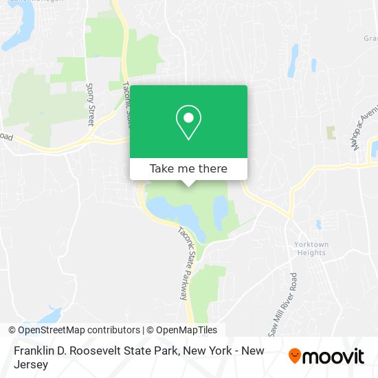 Mapa de Franklin D. Roosevelt State Park