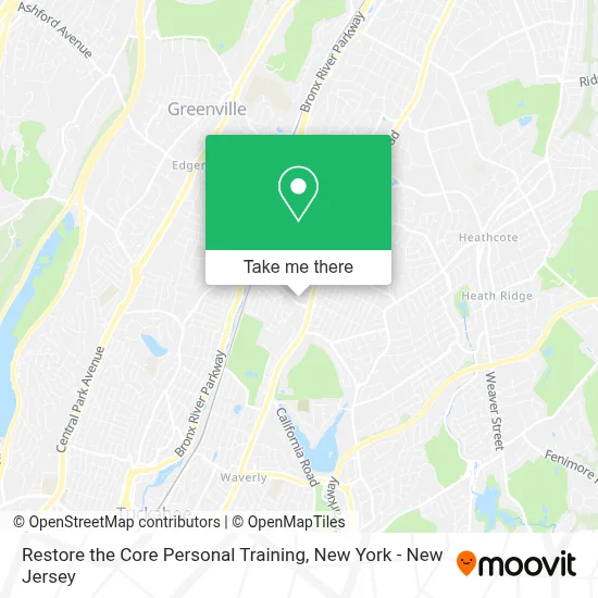Restore the Core Personal Training map
