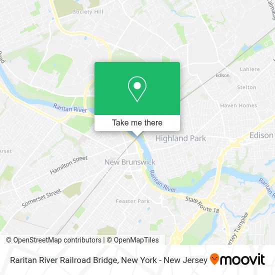 Raritan River Railroad Bridge map
