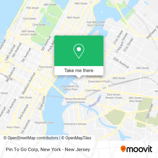 Pin To Go Corp map