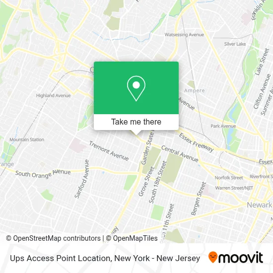 Ups Access Point Location map