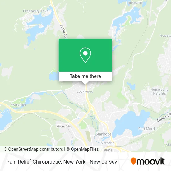 Pain Relief Chiropractic map