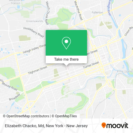 Elizabeth Chacko, Md map