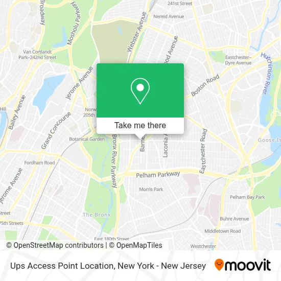 Ups Access Point Location map