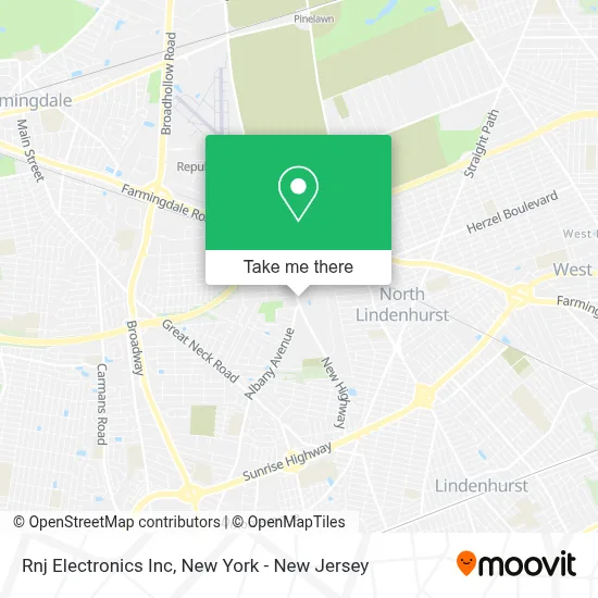 Rnj Electronics Inc map