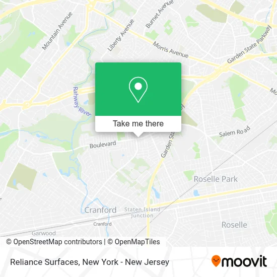 Reliance Surfaces map