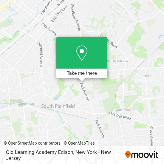 Qiq Learning Academy Edison map