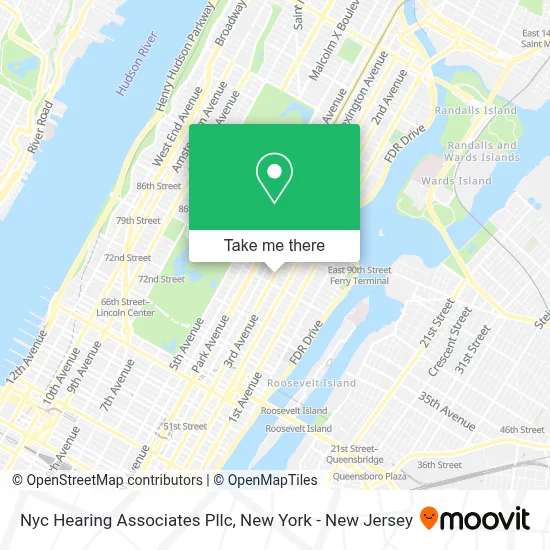 Nyc Hearing Associates Pllc map