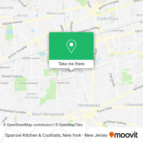 Sparrow Kitchen & Cocktails map