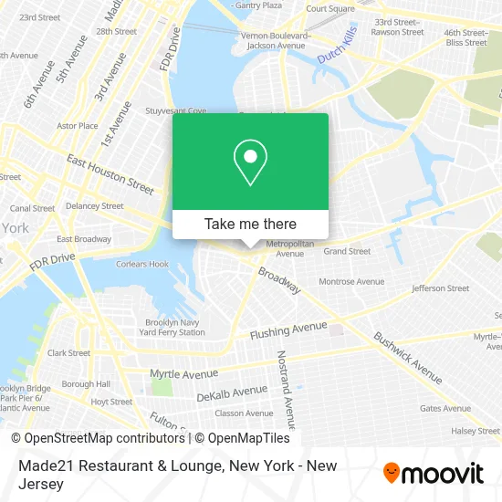 Made21 Restaurant & Lounge map