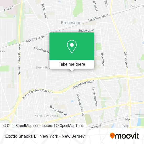 Exotic Snacks Li map