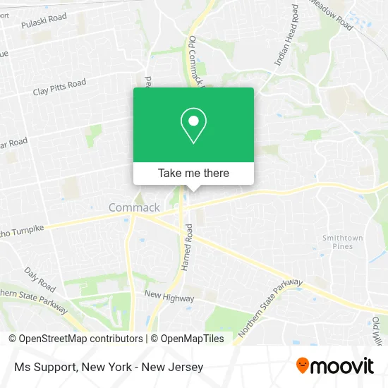 Ms Support map