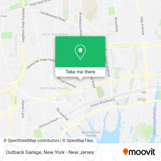 Outback Garage map