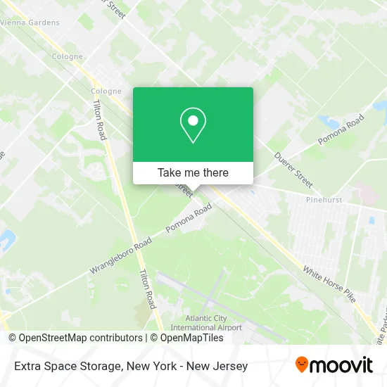 Extra Space Storage map